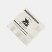 Serviette En Papier Nom et logo du bateau Nautique moderne (Coin)