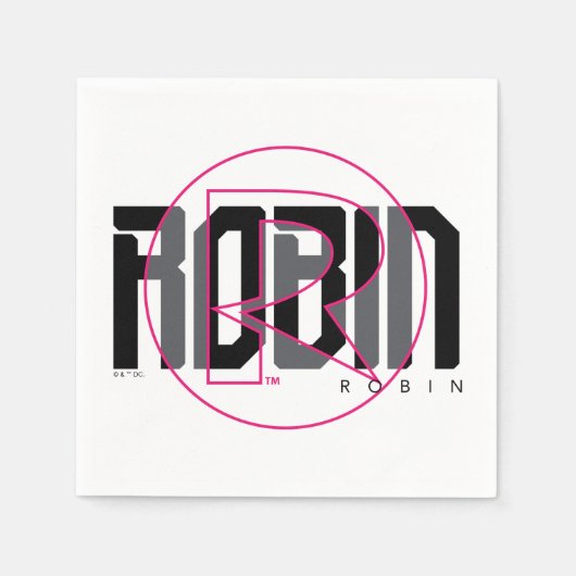 Serviette En Papier Nom graphique Robin Hi-Tech (Devant)