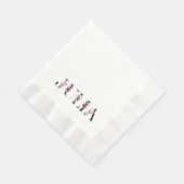 Serviette En Papier Nom Julia (Coin)