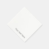 Serviette En Papier Nom modifiable minimal simple ou autre texte (Coin)