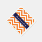 Serviette En Papier Nom Monogram (Coin)