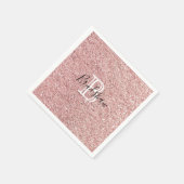 Serviette En Papier Nom Pailleté (Coin)