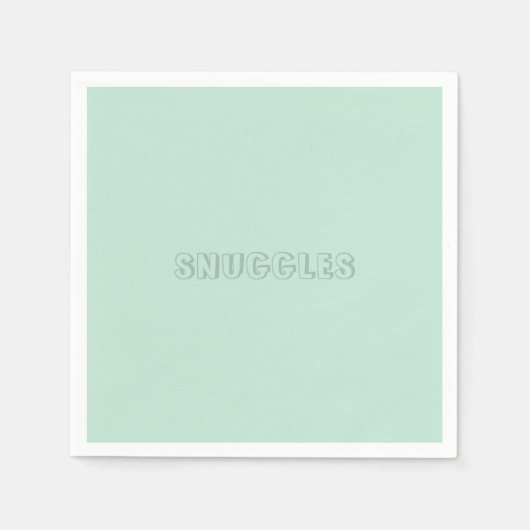 Serviette En Papier Nom personnalisable "Snuggles" (Devant)