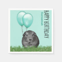 Nom personnalisé Anniversaire Guinée Cochon Turquo