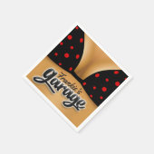 Serviette En Papier Nom personnalisé Bikini Babe Girl Man Cave Garage (Coin)