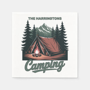 Serviette En Papier Nom personnalisé Camping