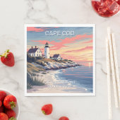 Serviette En Papier Nom personnalisé Cape Cod Massachusetts (En situation)