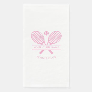 Serviette En Papier Nom personnalisé de club de sport Motif de raquett