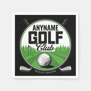Serviette En Papier NOM personnalisé Golfing Pro Golf Club Player