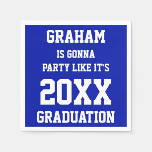 Serviette En Papier Nom personnalisé Idées de la fête de graduation
