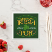 Serviette En Papier Nom personnalisé Irish Pub Papier serviettes (En situation)