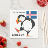 Serviette En Papier Nom personnalisé Islande (En situation)