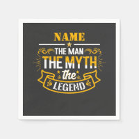 Nom Personnalisé L'Homme Le Mythe La Légende