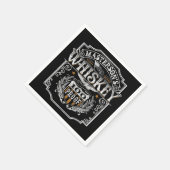 Serviette En Papier NOM personnalisé Old West Whiskey Brewery Bar (Coin)