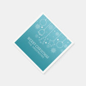 Serviette En Papier Nom personnalisé personnalisé personnalisé Noël |  (Coin)