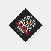 Serviette En Papier Nom personnalisé Trick ou traitement Halloween Par (Coin)