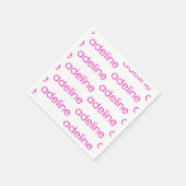 Serviette En Papier Nom personnel Adeline (Coin)