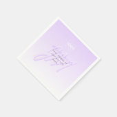 Serviette En Papier Nom professionnel et Modèle Slogan | Violet clair (Coin)
