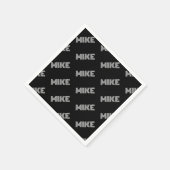 Serviette En Papier Nom rétro-moderne gras ou Motif Word (Coin)