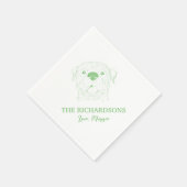 Serviette En Papier Nom Rottweiler Mariage Napkins (Coin)