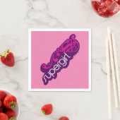 Serviette En Papier Nom Super Supergirl et Bouclier S (En situation)