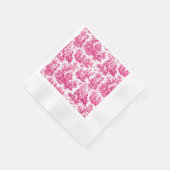 Serviette En Papier NOMADESAUSTRALIENS Red toile de Jouy (Coin)