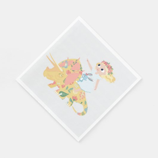 Serviette En Papier Nomi & Brave Ride Triceratops (Coin)