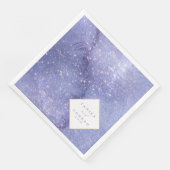 Serviette En Papier Noms de l'aquarelle du mariage Peri ID954 (Coin)