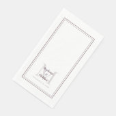 Serviette En Papier Noms Monogrammes Mariages Modernes Date Dîner Viol (Coin)