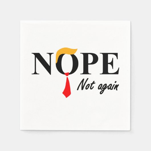 Serviette En Papier Non. Pas À Nouveau. (Devant)