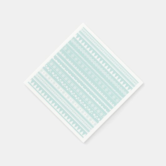 Serviette En Papier Nordique Folk Imprimer Papier de Vacances Napkin (Coin)