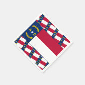 Serviette En Papier North Carolinian Flag, Flag of North Carolina (Coin)