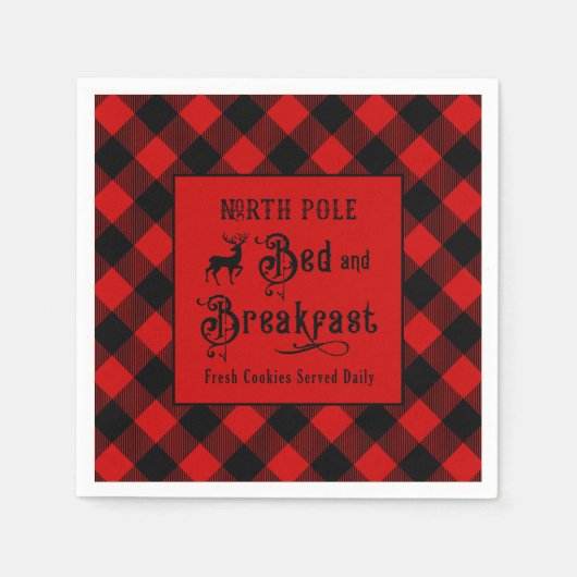 Serviette En Papier North Pôle Chambres d'hôte Ferme Noël (Devant)