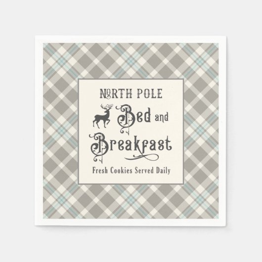 Serviette En Papier North Pôle Chambres d'hôte Ferme Noël (Devant)