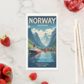 Serviette En Papier Norvège (En situation)