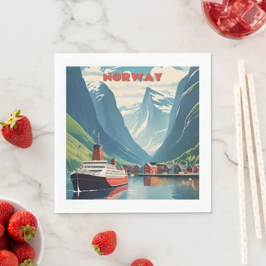 Serviette En Papier Norvège (En situation)