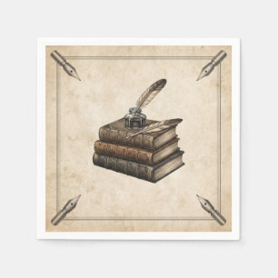 Serviette En Papier Nos prochains chapitres Livres Littéraires Anciens