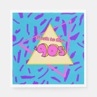 Serviette En Papier Nostalgic 90's Birthday Party
