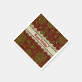 Serviette En Papier Nostalgic Classic William Morris Red Holiday (Coin)