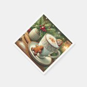 Serviette En Papier Nostalgic Holiday Hot Milk & Gingerbread Découpage (Coin)