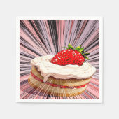 Serviette En Papier Nostalgie de Strawberry Shortcake (Devant)