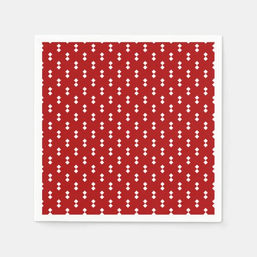 Serviette En Papier Nostalgique Noël Script Motif papier Napkin (Devant)