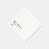 Serviette En Papier Note d'amour manuscrite | Mariage tactile personne (Coin)