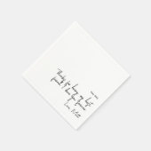 Serviette En Papier Note d'amour manuscrite | Mariage tactile personne (Coin)