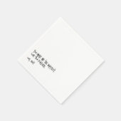 Serviette En Papier Note d'amour manuscrite | Mariage tactile personne (Coin)