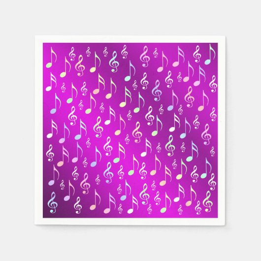 Serviette En Papier note, musique, metal, sheet music, band, clef (Devant)