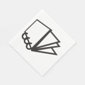 Serviette En Papier Notebook Pages Icon Paper Napkins (Coin)