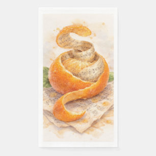 Serviette En Papier Notes d'agrumes