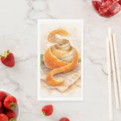 Serviette En Papier Notes d'agrumes (En situation)