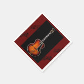 Serviette En Papier "Notes de guitare" (Coin)